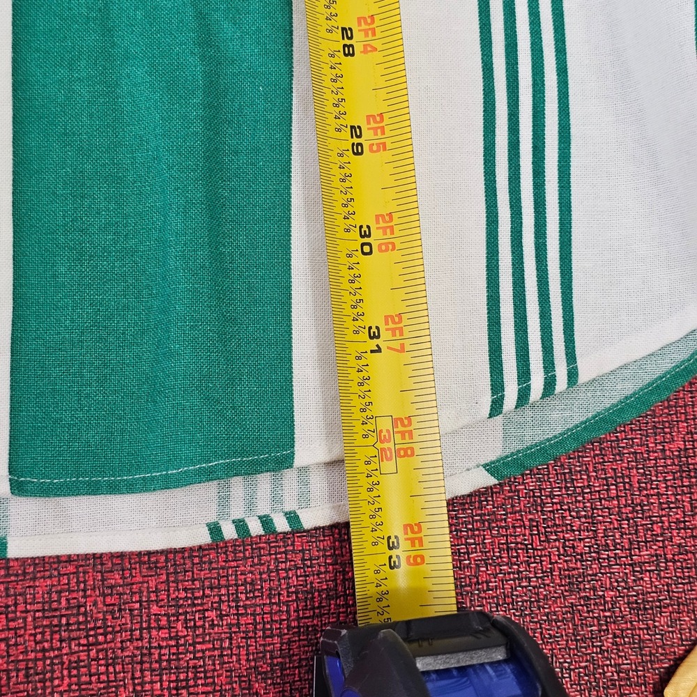 Vintage Tommy Hilfiger Button Down Shirt XL Green White Striped Crest Logo 90s - Picture 9 of 10